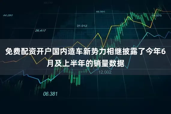 免费配资开户国内造车新势力相继披露了今年6月及上半年的销量数据