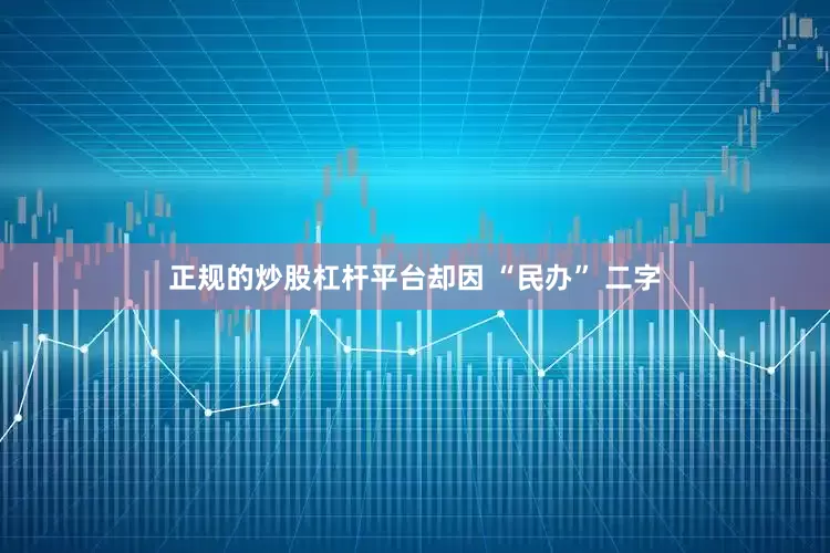 正规的炒股杠杆平台却因 “民办” 二字