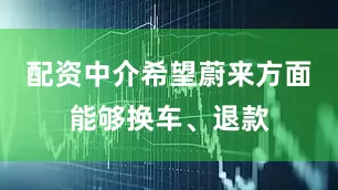 配资中介希望蔚来方面能够换车、退款