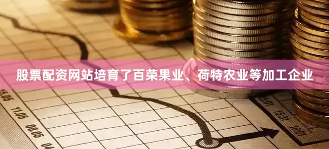 股票配资网站培育了百荣果业、荷特农业等加工企业